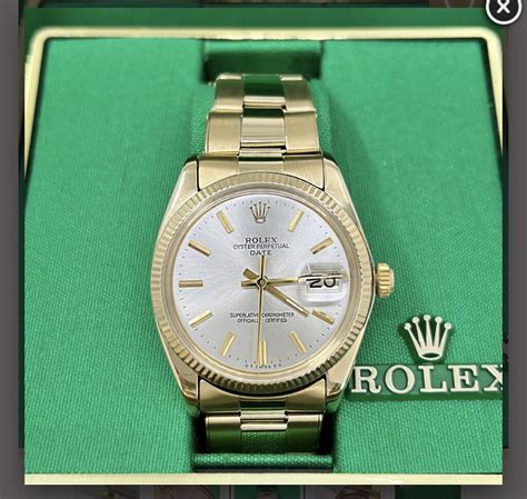 1985 14k rolex oyster 150377|rolex 14k gold.